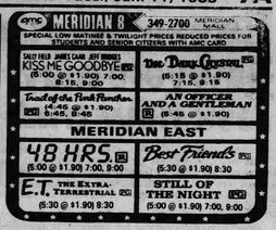 Meridian Mall West 4 - Jan 11 1983 Meridian Ads
